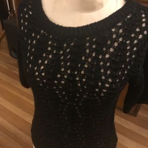 Black knitted sweater